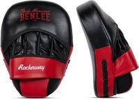 Benlee Rockaway handpatsen van kunstleer (1 paar) Zwart/Rood