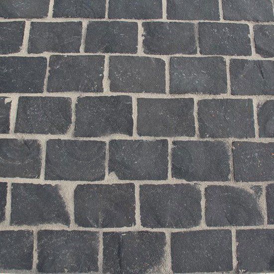 Merkloos Gardenlux TB basalt Rion natuursteen keien antraciet 14 x 20 x 5/7 cm