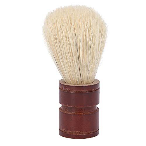 0.1 Haarscheerborstel, professionele comfortabele kapsalon tool klein met houten handvat voor baard voor mannen voor baard scheren
