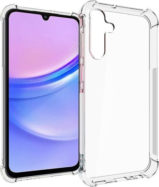 iMoshion Shockproof Case - Transparent - Suitable for Samsung Galaxy A15 (5G) / A15 (4G)