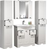 VCM 5-delige badkamermeubelset Casalo XL - 75 cm breed - Wit