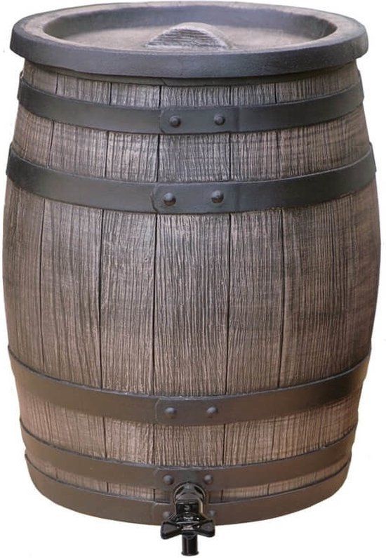 Regenton Roto 50 liter - Bruin - Kunststof - 39x39x49 cm