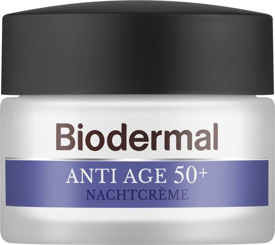 Biodermal Anti Age 50+ Nachtcrème - 50ml - Rimpel Vermindering