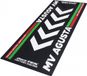 biketek Garagemat Zwart Wit Milieumat voor MV Agusta Motorfiets Nieuw