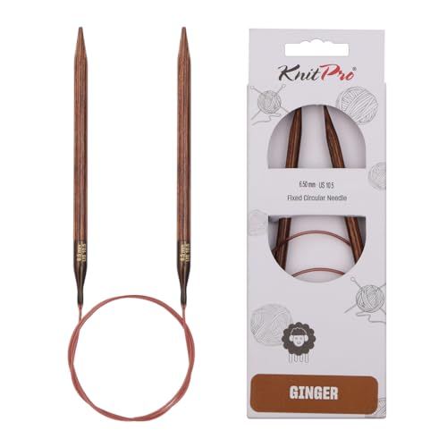 KnitPro GINGER Rondellen 60cm - 6.5mm - Houten Breinaalden