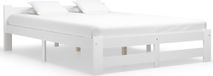 Maison Exclusive - Cadre de lit sans matelas blanc bois de pin massif 120x200 cm