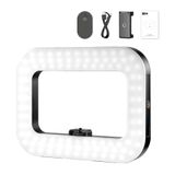 NEEWER Telefoon Video Rig met Licht, Handheld Stabilizer met 20W Bi Kleur LED Vierkante Ring Licht, 3 Koude Schoenen/5200mAh Batterij/CRI80+voor Selfie Streaming Vlog Opnemen