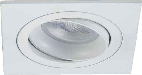 RTM Lighting Stijn LED Inbouwspot - Vierkant Wit - Dimbaar - 3000K - 3W - GU10