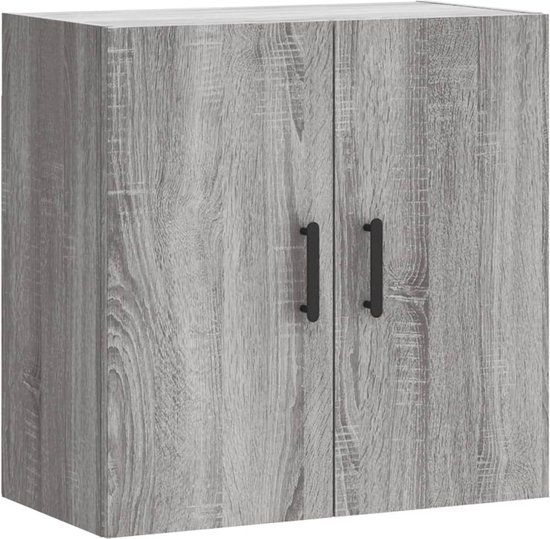 vidaXL Wandkast 60x31x60 cm bewerkt hout grijs sonoma eikenkleurig