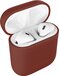 iDeal of Sweden Silicone Case AirPods - Donkerrood - Softcase - Geschikt voor AirPods 2 / 1