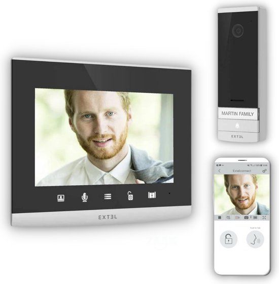 Extel Connect 2 Video-deurintercom - WiFi - Grijs/Zwart