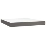 VidaXL Matras met binnenvering Tweepersoons Grijs/Wit 140x190x20 cm