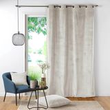 HomeMaison Effen corduroy nonchalant gordijn met eyelet in salie