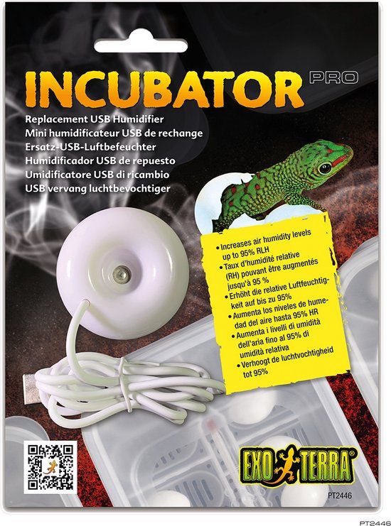 Exo Terra USB-luchtbevochtiger voor Incubator Pro - 19x24x15cm