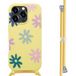 imoshion Yellow Flower Distance Siliconen Design Hoesje met Koord voor Apple iPhone 16 Pro