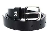 HUGO Leren riem Tina Belt W70 Black zwart