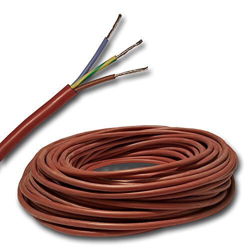 EBROM 5 meter siliconen kabel bijv. voor uw sauna - SIHF 3x1,5 mm²