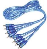 Sinustec RCA 65-4 Cinch-kabel 6.50 m Blauw
