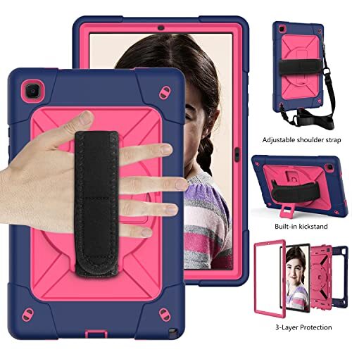 iWINTOP voor Samsung Galaxy Tab A7 Case 10.4 inch 2020, Shockproof Case met Screen Protector, Ingebouwde Stand, 360 ° Handriem, A7 Tablet Case voor SM-T500/T505/T507