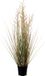 Louis Maes Quality kunstplant - Siergras met bes - groen/bruin - H75 cm - in pot