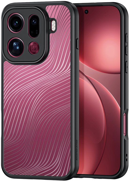 Dux Ducis Aimo Series Hoesje voor OPPO Find X9 Pro - Transparant TPU Back Cover - Zwart