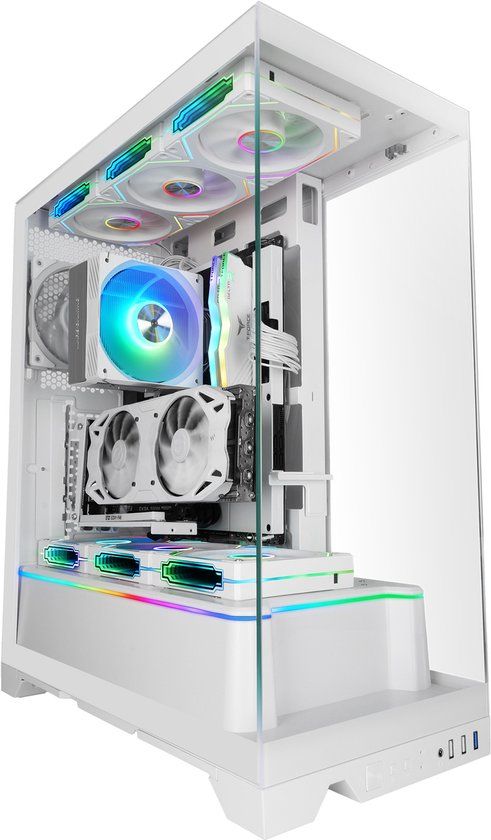 Mars Gaming MCPRISMAW computerbehuizing Midi Tower Wit