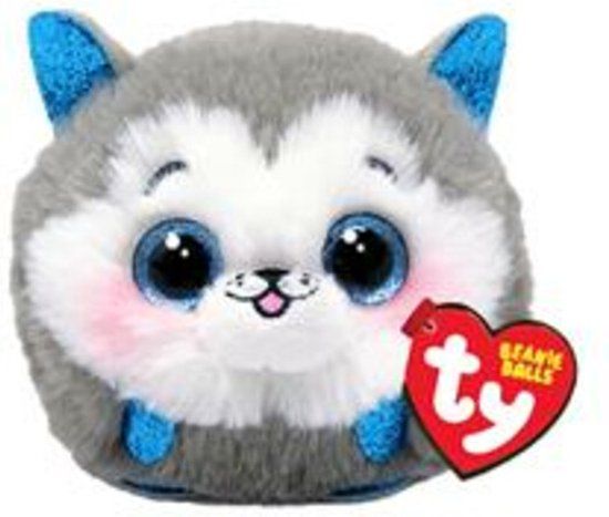 TY Teeny Puffies Slush Husky 10 cm - Blauw - Knuffel