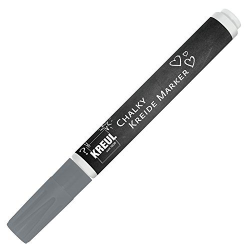 Kreul 22718 - Chalky krijtmarker medium, volcanic grijs