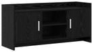 Meuble TV chêne noir 102 x 33 x 47 cm
