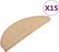 vidaXL Trapmatten 15 st 65x21x4 cm Lichtbruin