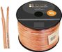 Libox Kabel głośnikowy 2x1,00mm LB0007 audio kabel 100 m Transparant