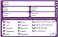 PuraCycle Herbruikbare Allergeenlabels (20 Stuks) DC458
