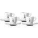 BIALETTI Lot de 4 tasses à expresso en porcelaine