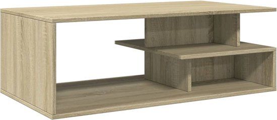vidaXL Salontafel 102x55x35 cm bewerkt hout sonoma eikenkleurig