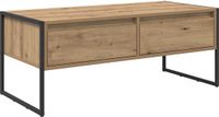 vidaXL Salontafel - Ambachtelijk - Eiken - 100 x 46 x 40 cm - Bewerkt hout