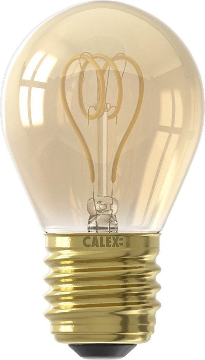 Calex - LED - kogellamp 4W E27 120 lumen - Gold - Dimbaar - (2 stuks)