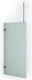 Maxaro Inloopdouche Diamond 100cm 8mm Helder Mat Veiligheidsglas Zwart Metaal