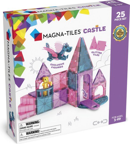 Magna-Tiles Castle - 25 stuks - Magnetisch Bouwset - Vanaf 3 jaar