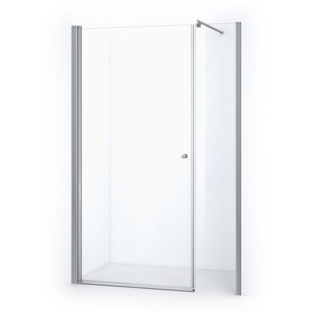 Maxaro Douchewand met Draaideur Zircon Comfort 135cm Chroom - 6095828537511