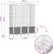 vidaXL Verhoogd bed met trellis en dak bruin 163 x 40 x 144 cm PP