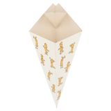 200 stuks - geschenkzakjes met chips 250 g 275 g/m2 16 x 27 cm wit karton