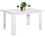 Table à manger extensible, blanc, 90-120 cm, design moderne, peu encombrant
