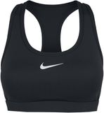 Nike Swoosh Sportbeha met medium ondersteuning Dames - zwart/wit - Maat XXS