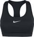 Nike Swoosh Sportbeha met medium ondersteuning Dames - zwart/wit - Maat XXS