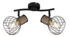 WatioWave Metalen regelaar, zwart en gekleurd, 2 x E27, 40 W, Luise