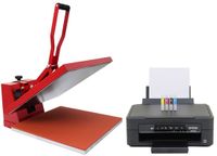 PixMax presse à chaud à clapet 50cm & imprimante Epson - noir