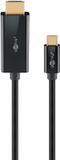 Goobay 75698 USB Type-C naar HDMI kabel - 3 meter - Zwart