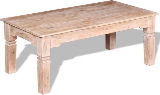 vidaXL Salontafel 110x60x45 cm massief acaciahout