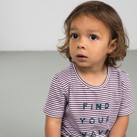 BlueBuilt Shirt Find Your Wave - Purple Stripe - Women - Casual - Cotton - Size Women: Niet van toepassing - EAN: 8719274106951