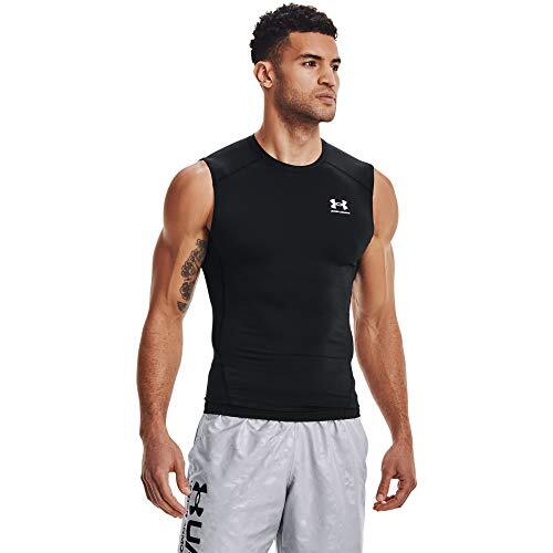 Under Armour UA Hg Armour Comp Sl ademende tanktop voor heren, comfortabel functioneel shirt